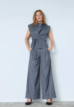 Co´Couture Sagacc Pleat Top 35760< Sæt 🛍️|T-Shirts & Toppe