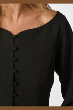 Salsa Structure Blouse 166610*Neo Noir
