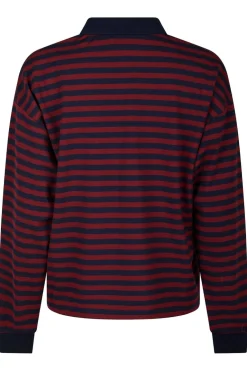 Neo Noir Sara Wide Stripe Polo Blouse 164258< Bluser & Skjorter