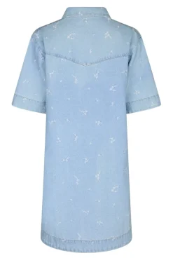 Saras Denim Emb Dress 166045*Neo Noir Sale