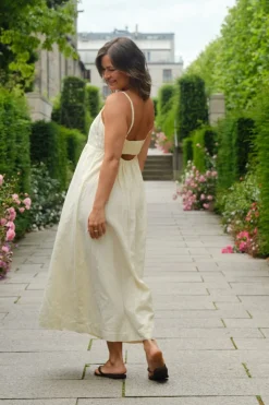 Neo Noir Savani Long Linen Dress 165480< Kjoler