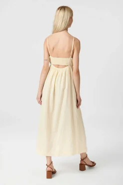 Neo Noir Savani Long Linen Dress 165480< Kjoler