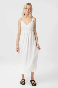 Savani Long Linen Dress 165480*Neo Noir Outlet