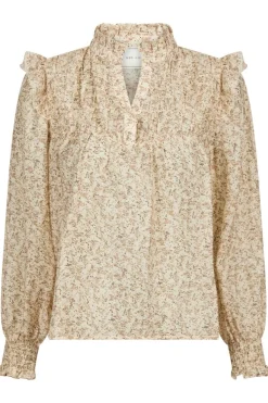 Neo Noir Selfina Graphic Flower Blouse 163522< Bluser & Skjorter