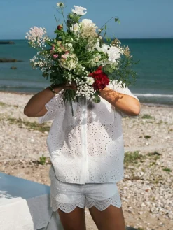 Senna Embroidery Shorts 165257*Neo Noir Discount