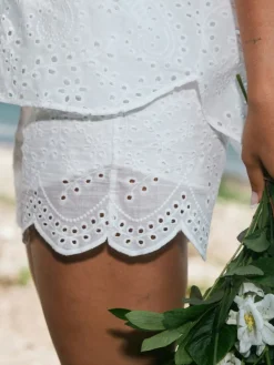 Senna Embroidery Shorts 165257*Neo Noir Discount