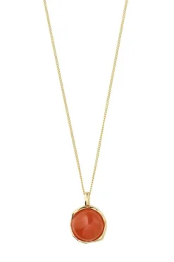 Pilgrim Sense Necklace Gold-plated/aventurine 132542901< Halskæder
