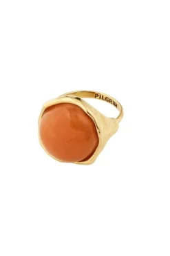 Sense Ring Gold-plated/aventurine 132542904*Pilgrim Discount