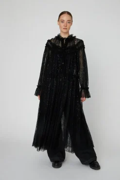 Stella Nova Sheer Lace Maxi Cape Dressls54-4306< Kjoler