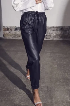 Co´Couture Shilohcc Leather Joggers< Bukser, Jeans & Leggings