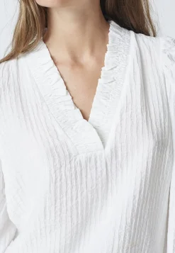 Co´Couture Shinacc V-Blouse 35922< Bluser & Skjorter