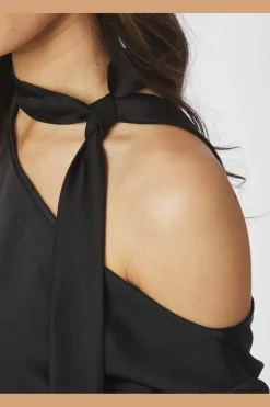 Neo Noir Shirli Heavy Sateen Blouse 166967< Bluser & Skjorter