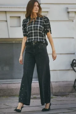 Co´Couture Sifcc Eyelet Wide Jeans 31586< Bukser, Jeans & Leggings