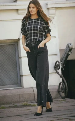 Co´Couture Sifcc Eyelet Wide Jeans 31586< Bukser, Jeans & Leggings