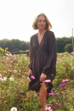 Silfi Crepe Dress 166670*Neo Noir Hot