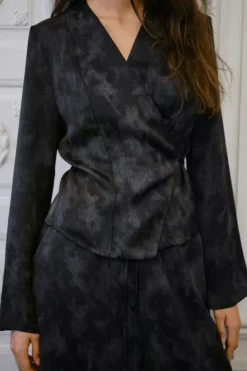 Simmi Distress Blouse 164441*Neo Noir Sale