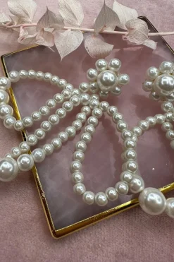 Mellow Moon Sløjfe Ørering Med Perler< Øreringe