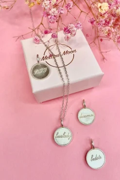 Mellow Moon Sterlingsølv vedhæng<Børn Halskæder|Mor & Barn Match