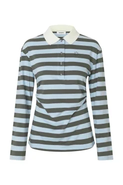 Stetsonmd Ls Stripe Polo 58842*Modström Clearance