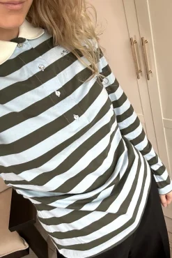 Stetsonmd Ls Stripe Polo 58842*Modström Clearance