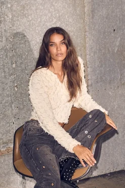 Stuff Structre V-Blouse HL10366*Haute L'Amitié