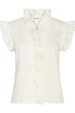 Co´Couture Suedacc Frill Top 35213< T-Shirts & Toppe|Ammevenligt Tøj