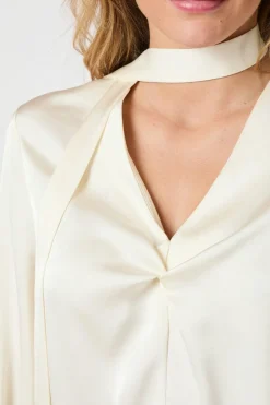 Susanna Heavy Sateen Blouse 165018*Neo Noir