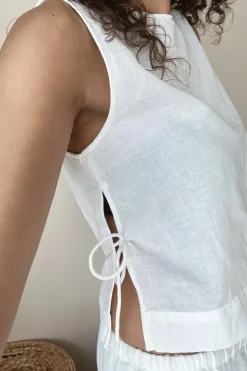 Neo Noir Svetlana Linen Top< T-Shirts & Toppe