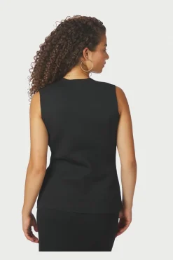 Neo Noir Sway Smooth Knit Waistcoat 164704< Veste