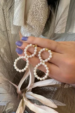 Mellow Moon 8-Tal Ørering Med Perler< Øreringe