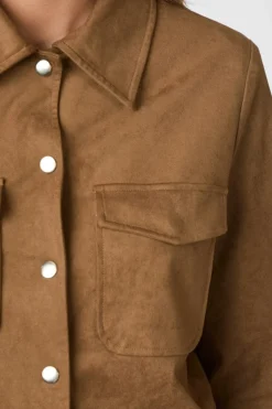 Neo Noir Tamari Faux Suede Jacket 164712< Sæt 🛍️|Overtøj & Jakker