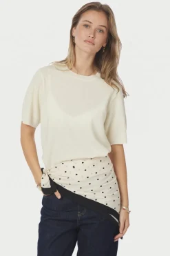 Tamma Big Dot Scarf 167851*Neo Noir Sale