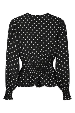 Neo Noir Tamona Crepe Dot Blouse 167939< Bluser & Skjorter