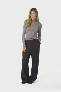 Neo Noir Teddu Fine Rib Blouse 167164< Bluser & Skjorter