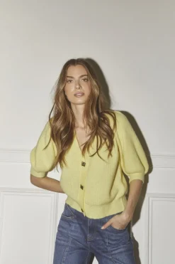 Co´Couture Theresacc Ss Cardigan 32231< Cardigans|Ammevenligt Tøj