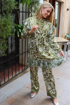 Tia-Ls-Frill Dress 22076*Liberte New