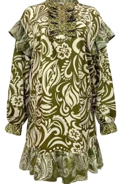 Tia-Ls-Frill Dress 22076*Liberte New