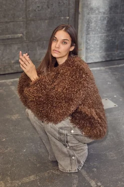 Haute L'Amitié Tibet Fur Jacket HL10275< Overtøj & Jakker