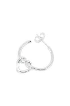 Jane Kønig Tied Heart Hoop THH-AW25-S< Øreringe