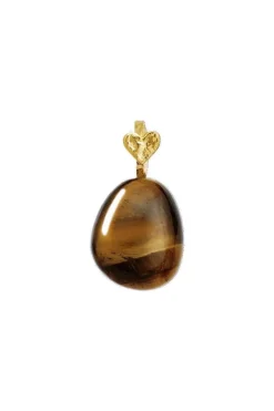 Maanesten Tiger Eye Earth Pendant< Halskæder