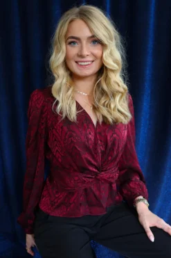 Liberte Tiki Ls Twist Blouse 22120< Bluser & Skjorter