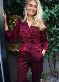 Liberte Tiki Ls Twist Blouse 22120< Bluser & Skjorter