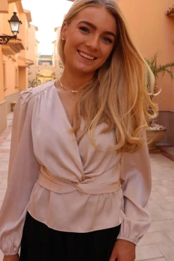 Liberte Tiki Ls Twist Blouse 22120< Bluser & Skjorter