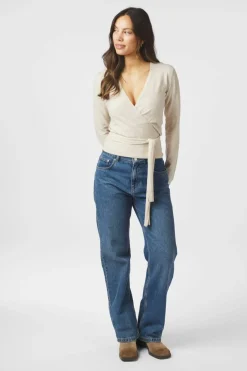 Tilfa Knit Wrap Blouse 166313*Neo Noir New