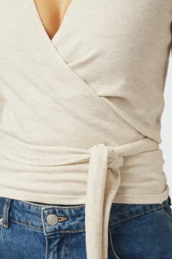 Tilfa Knit Wrap Blouse 166313*Neo Noir New