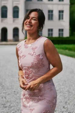 Tiranna Big Flower Mesh Dress 166824*Neo Noir Best