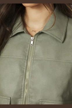 Neo Noir Titan Faux Leather Jacket 164002< Overtøj & Jakker