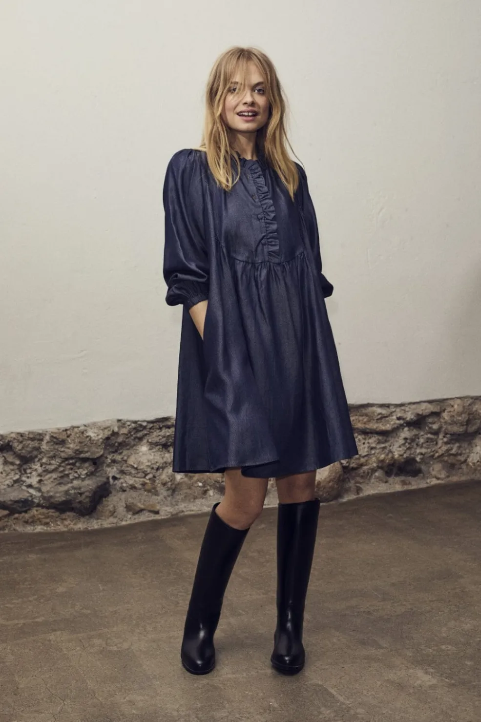 Co´Couture Tituscc Denim Dress 36300< Ammevenligt Tøj