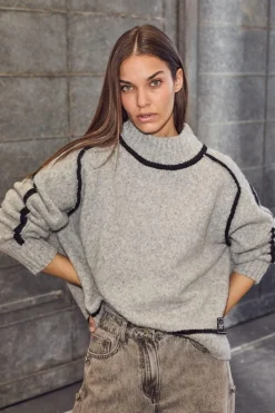 Toby Hem Line Knit HL10316*Haute L'Amitié Sale