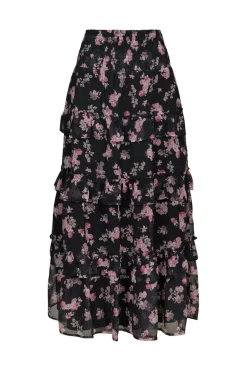 Toddy Marigold Print Skirt 165526*Neo Noir Hot